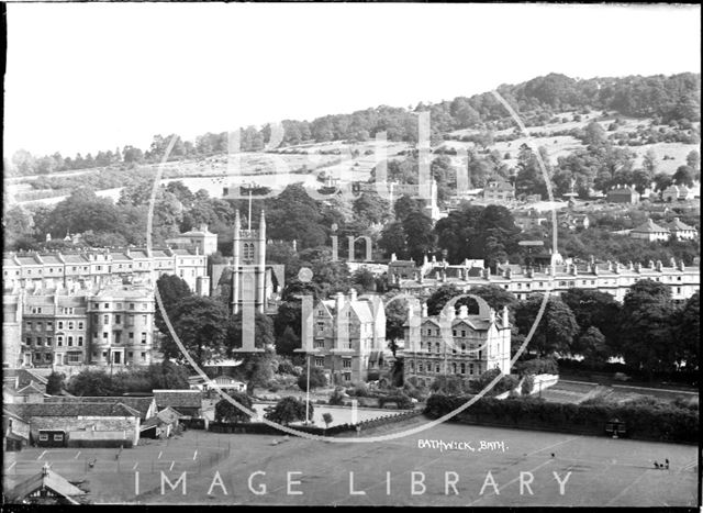 View of Bathwick from Beechen Cliff, c.1950