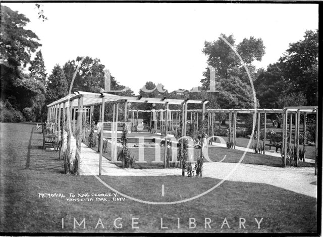 Memorial to King George V, Henrietta Park, Bathwick, c.1930s