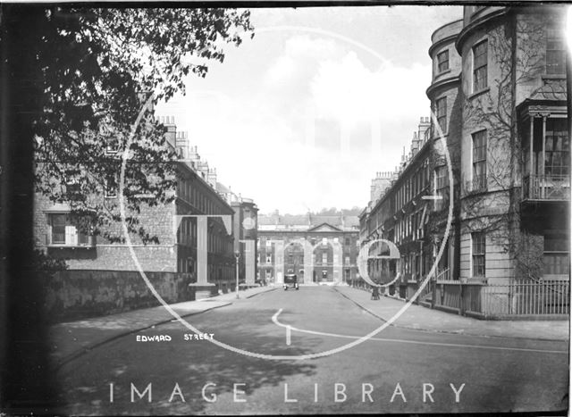 Edward Street, looking towards Great Pulteney Street, Bathwick, c.1930s
