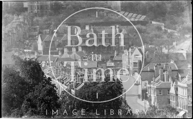 View of the end of Pulteney Road, near Claverton Street, c.1950