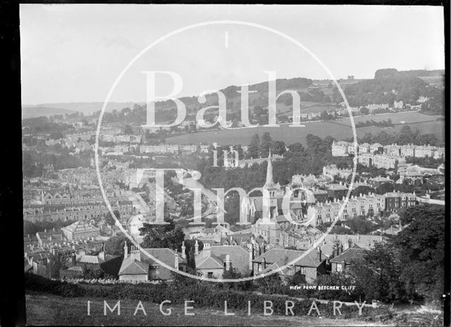 View of Widcombe from Beechen Cliff, c.1910