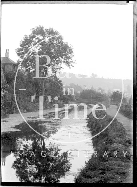 The Kennet and Avon Canal by Sydney Buildings, Bath c.1930