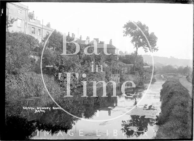 The Kennet and Avon Canal and view of Sydney Buildings, Bath c.1930