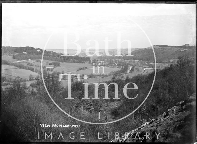 View from Conkwell towards Claverton c.1910