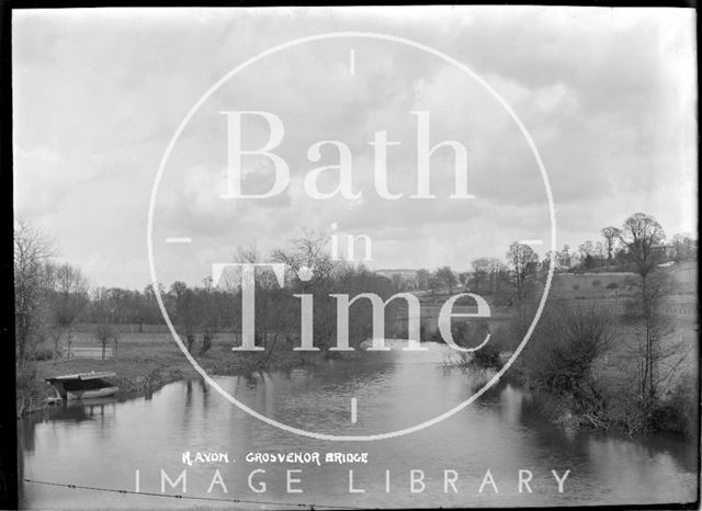 The River Avon from the Grosvenor Bridge, Lambridge, c.1904