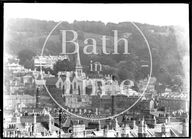 View over the rooftops to Widcombe c.1920s