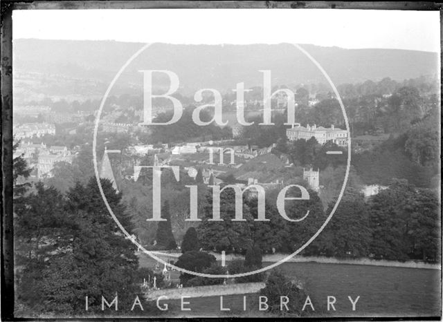 View from Abbey Cemetery to Crowe Hall, Widcombe c.1910