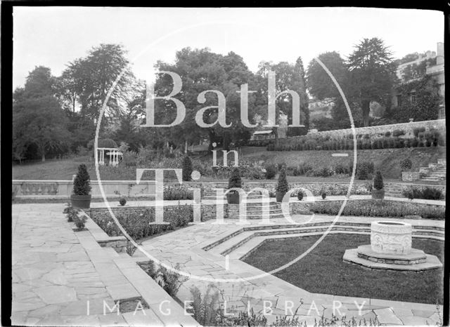 Sunken Terrace and gardens at Widcombe Manor c.1927