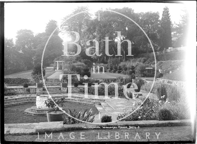 The gardens and sunken terrace, Widcombe Manor No.3 c.1935