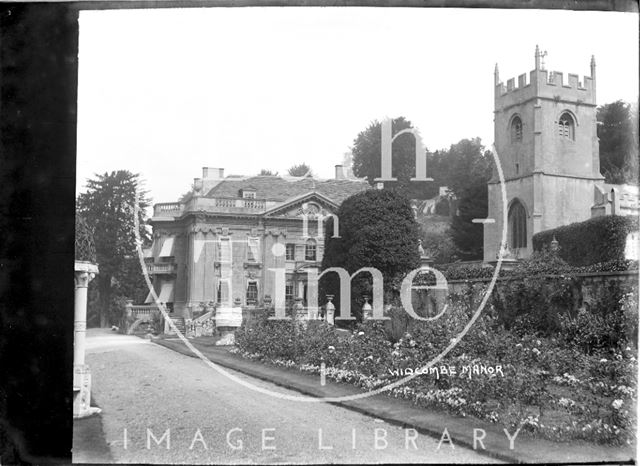 Widcombe Manor, church and garden c.1928