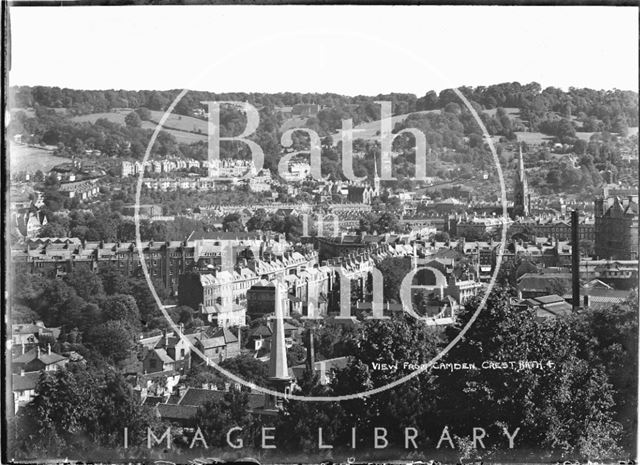 View from Camden Crescent No. 4, Bath, 1936