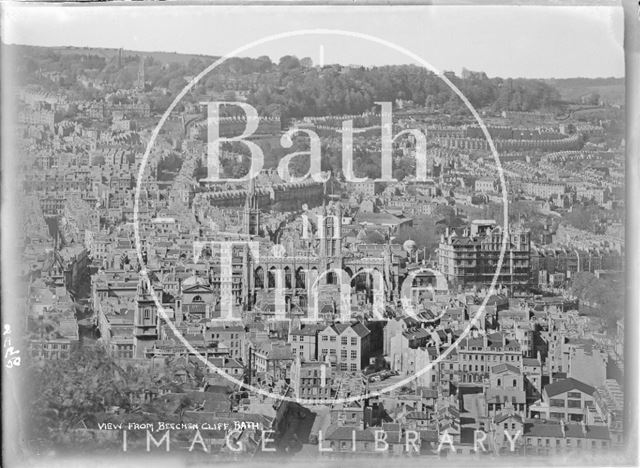 View of Bath from Beechen Cliff, 1950