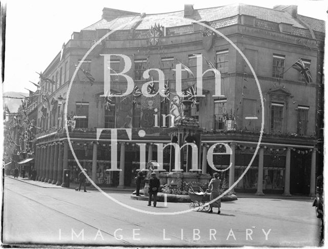 The Mineral Fountain at the junction of Bath Street and Union Street, 1937