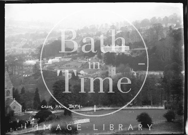 View from Abbey Cemetery to Crowe Hall, Widcombe c.1910