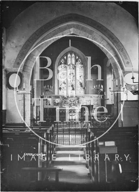 Inside Charlcombe Church c.1920s