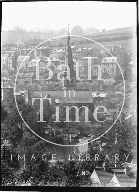 St. Matthew's Church and Kennet and Avon Canal, Widcombe, Bath c.1920