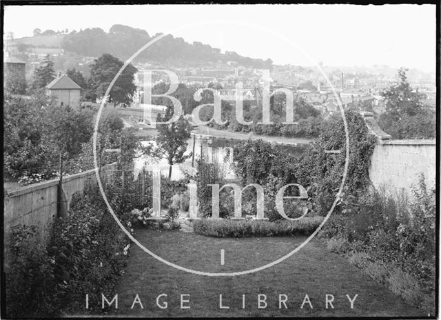 Rear garden of 42, Sydney Buildings, Bath pre-1937