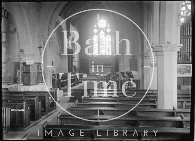 Inside Bathford Church c.1920s