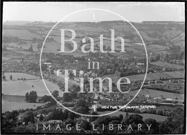 View from Bathford Tower of Batheaston, c.1920s