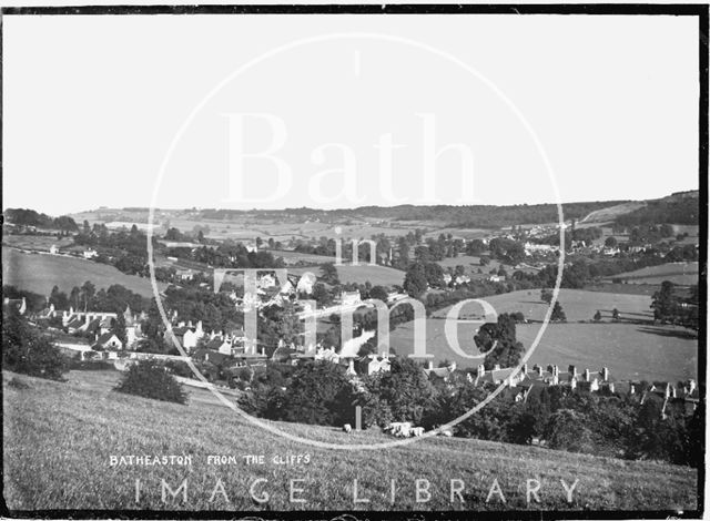 View of Batheaston from the Cliffs c.1908