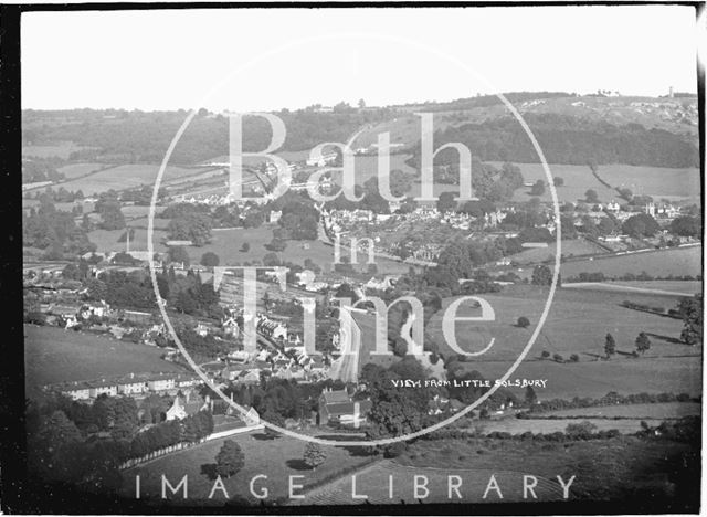 View from Little Solsbury of Batheaston c.1908