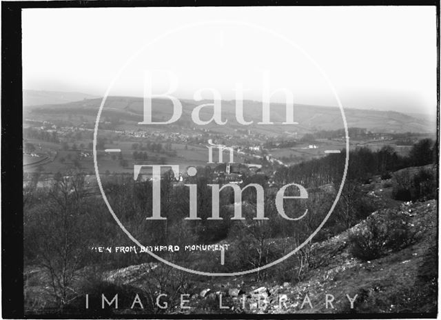 View from Bathford Monument looking northwest, c.1908