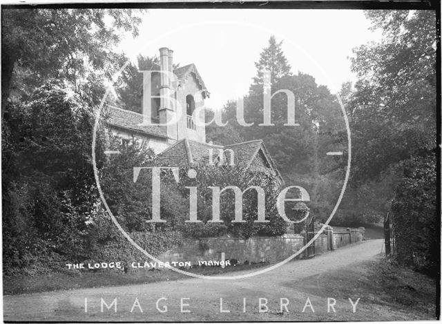 The Lodge and gates, Claverton manor, c.1908