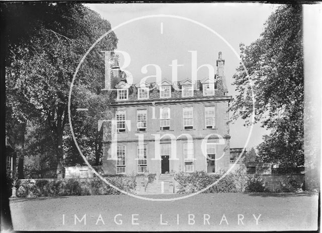 Rear view from the river, Batheaston House, 1922 / 1923