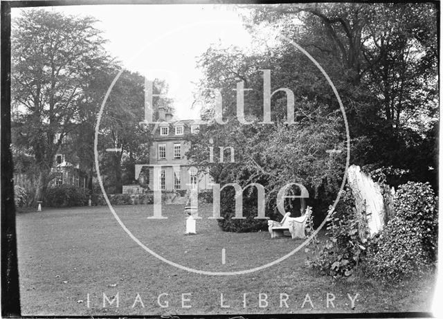 Rear view from the river, Batheaston House, 1922 / 1923