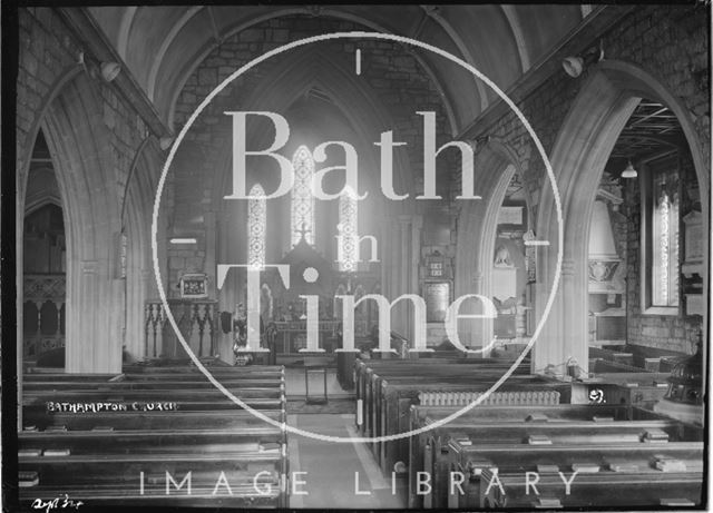 Inside Bathampton Church, Sept 1934