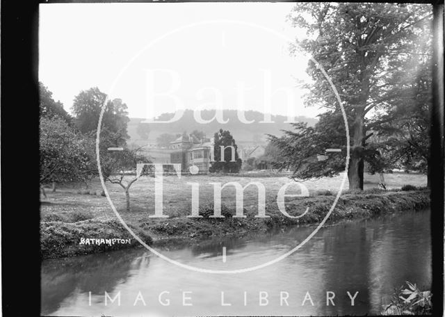 Large House on Bathampton Lane viewed from the Kennet and Avon Canal c.1934