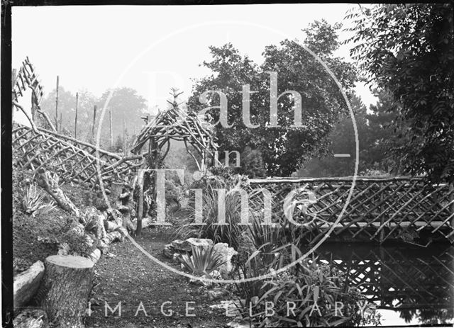 The lower gardens of Wayfield, Solsbury Lane, Batheaston, c.1920s