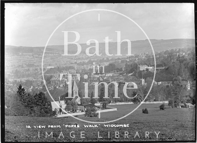 View from Popes Walk of Widcombe, No.19 c.1910