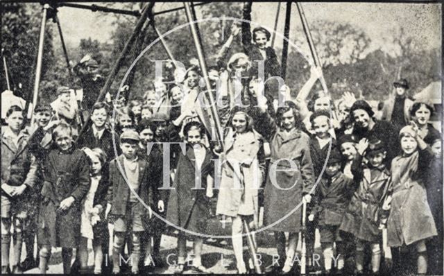 Children at the opening of Alice Park June 1938