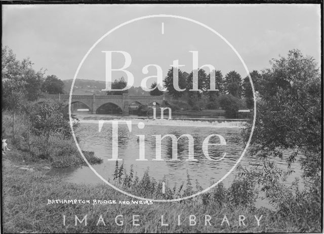 Bathampton Toll Bridge and weirs c.1920s