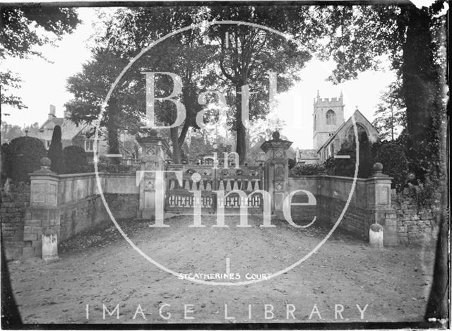 St Catherines Court entrance gates, c.1904