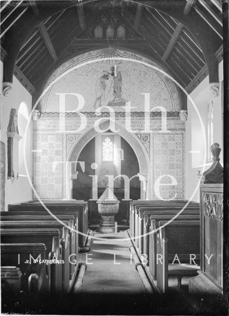 Inside the church of St Catherines No.31 c.1920