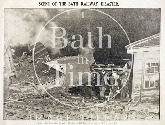 Scene of the Bath Railway Disaster, 20 November 1929