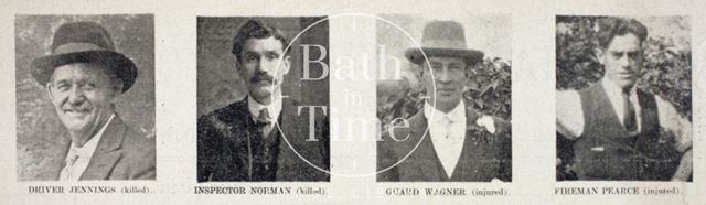 The four men killed or injured in the Bath Railway Disaster, 20 November 1929