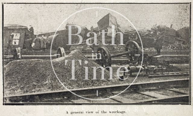 The scene of the Bath Railway Disaster, 20 November 1929