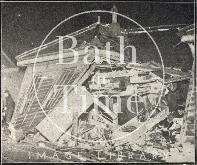 The scene of the Bath Railway Disaster, 20 November 1929