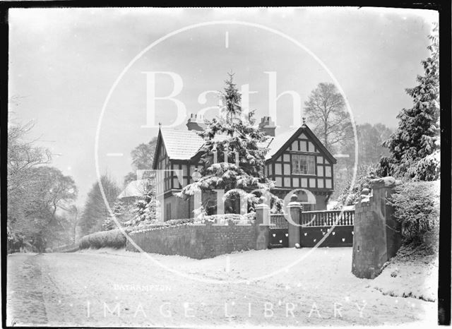 House at Bathampton in winter c.1920s