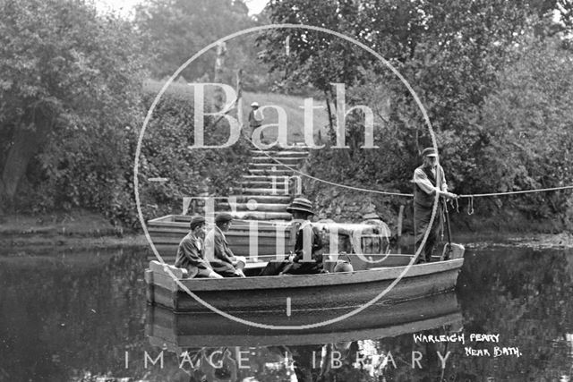 The ferry at Warleigh c.1920 - detail