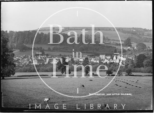 View of Batheaston with Little Solsbury in the background c.1937