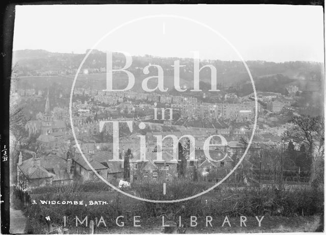 View of Widcombe from Beechen Cliff No.3 1 March 1921