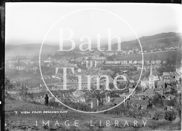 View of Widcombe from Beechen Cliff, Bath No.7 c.1920