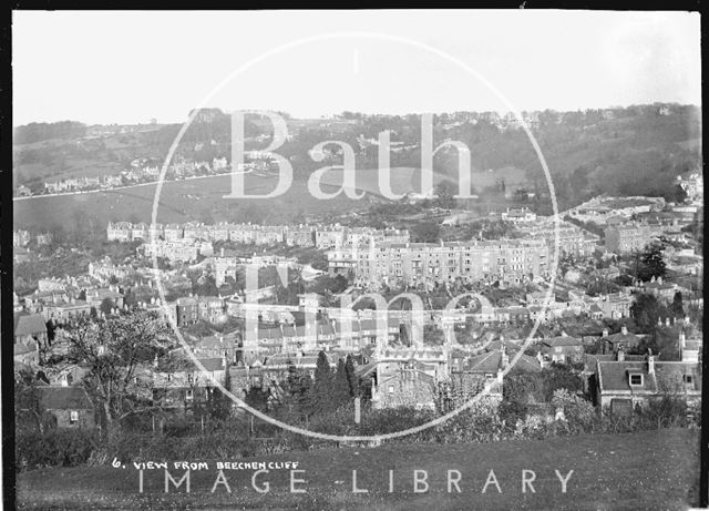 View of Widcombe from Beechen Cliff, Bath No. 6 c.1920