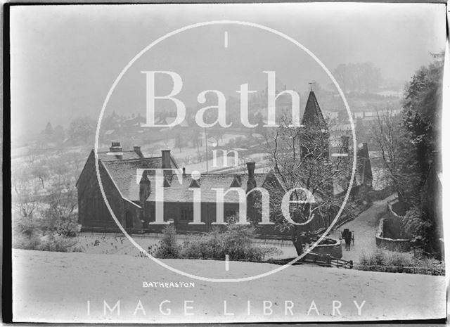 Batheaston School in winter c.1920s