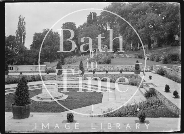 The sunken terrace, Widcombe Manor c.1929