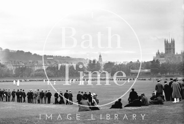 Cricket on the County Ground c.1910 - detail